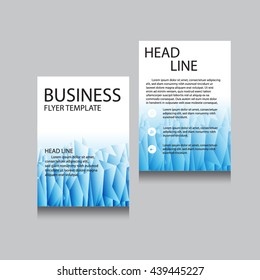 Vector Brochure Flyer design Layout template, Front page and back page, templates, website, Editable vector illustration, Abstract background, A4.
