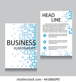 Vector Brochure Flyer design Layout template, Front page and back page, templates, website, Pink color, Editable vector illustration, Abstract background, A4.