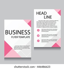 Vector Brochure Flyer design Layout template, Front page and back page, templates, website, Editable vector illustration, Abstract background, A4.
