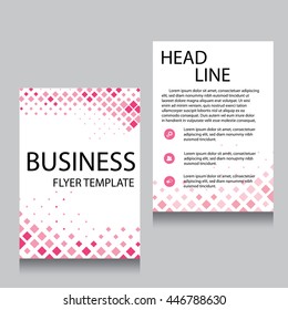 Vector Brochure Flyer design Layout template, Front page and back page, templates, website, Editable vector illustration, Abstract background, Technology background, A4.