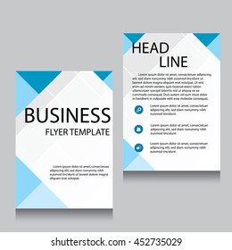 Vector Brochure Flyer design Layout template, Front page and back page, templates, website, Editable vector illustration, Abstract background, A4.
