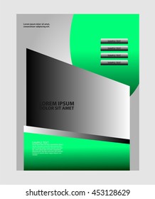 Vector Brochure Flyer design Layout template, technology design
