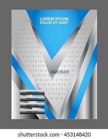 Vector Brochure Flyer design Layout template, size A4, Front page and back page
