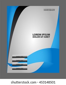 Vector Brochure Flyer design Layout template, technology design
