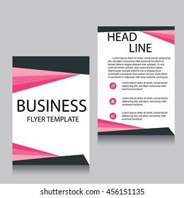 Vector Brochure Flyer design Layout template, Front page and back page, templates, website, Editable vector illustration, Abstract background, A4.