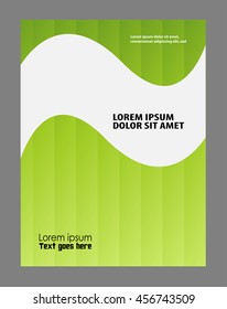 Vector Brochure Flyer design Layout template, size A4, Front page and back page, infographics. Easy to use and edit
