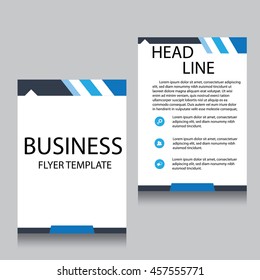 Vector Brochure Flyer design Layout template, Front page and back page, templates, website, Editable vector illustration, Abstract background, A4.