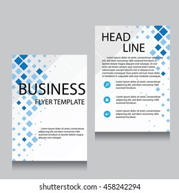 Vector Brochure Flyer design Layout template, Front page and back page, templates, website, Editable vector illustration, Abstract background, A4.