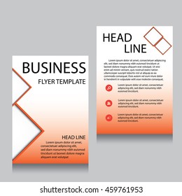 Vector Brochure Flyer design Layout template, Front page and back page, templates, website, Editable vector illustration, Abstract background, A4.