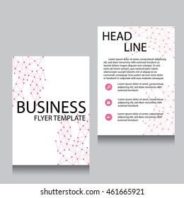 Vector Brochure Flyer design Layout template, Front page and back page, templates, website, Editable vector illustration, Abstract background, A4.
