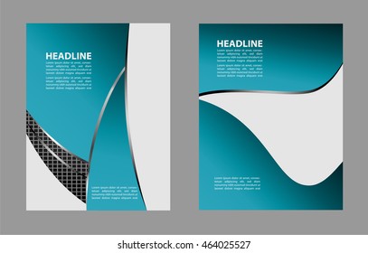 Vector Brochure Flyer design Layout template, size A4, Front page and back page
