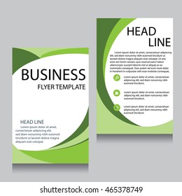 Plantilla de diseño del folleto del folleto del vector, página principal y página posterior, plantillas, sitio web, ilustración del vector editable, fondo abstracto, A4.
