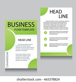Vector Brochure Flyer design Layout template, Front page and back page, templates, website, Editable vector illustration, Abstract background, A4.
