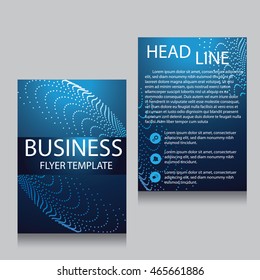 Vector Brochure Flyer design Layout template, Front page and back page, templates, website, Editable vector illustration, Abstract background, A4.