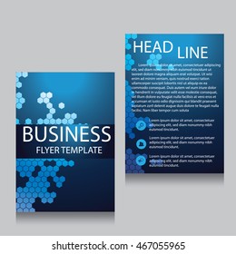 Vector Brochure Flyer design Layout template, Front page and back page, templates, website, Editable vector illustration, Abstract background, A4.