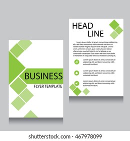 Vector Brochure Flyer design Layout template, Front page and back page, templates, website, Editable vector illustration, Abstract background, A4.