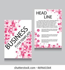 Vector Brochure Flyer design Layout template, Front page and back page, templates, website, Editable vector illustration, Abstract background, A4.