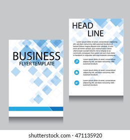 Vector Brochure Flyer design Layout template, Front page and back page, templates, website, Editable vector illustration, Abstract background, A4.