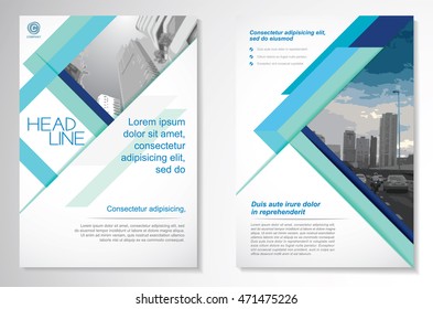 Vector Brochure Flyer design Layout template, size A4, Front page and back page, infographics. Easy to use and edit.