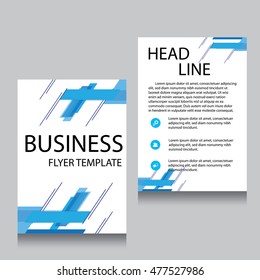 Vector Brochure Flyer design Layout template, Front page and back page, templates, website, Editable vector illustration, Abstract background, A4.