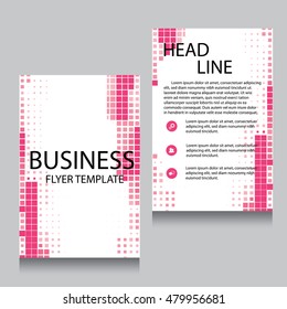 Vector Brochure Flyer design Layout template, Front page and back page, templates, website, Editable vector illustration, Abstract background, A4.