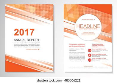 Vector Brochure Flyer design Layout template, size A4, Front page and back page, infographics. Easy to use and edit.