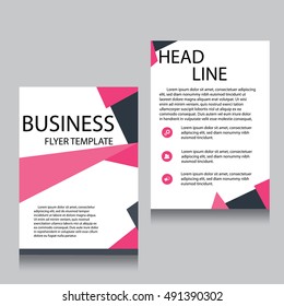 Vector Brochure Flyer design Layout template, Front page and back page, templates, website, Editable vector illustration, Abstract background, A4.