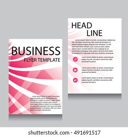 Vector Brochure Flyer design Layout template, Front page and back page, templates, website, Editable vector illustration, Abstract background, A4.