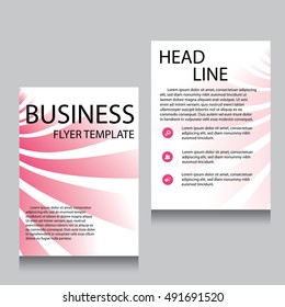 Vector Brochure Flyer design Layout template, Front page and back page, templates, website, Editable vector illustration, Abstract background, A4.