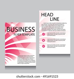 Vector Brochure Flyer design Layout template, Front page and back page, templates, website, Editable vector illustration, Abstract background, A4.