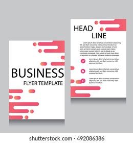 Vector Brochure Flyer design Layout template, Front page and back page, templates, website, Editable vector illustration, Abstract background, A4.
