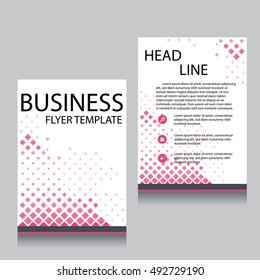 Vector Brochure Flyer design Layout template, Front page and back page, templates, website, Editable vector illustration, Abstract background, A4.