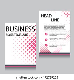 Vector Brochure Flyer design Layout template, Front page and back page, templates, website, Editable vector illustration, Abstract background, A4.