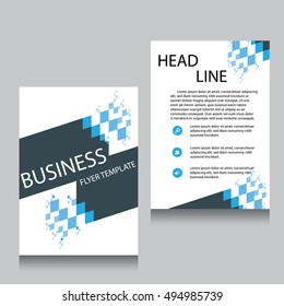 Vector Brochure Flyer design Layout template, Front page and back page, templates, website, Editable vector illustration, Abstract background, A4.