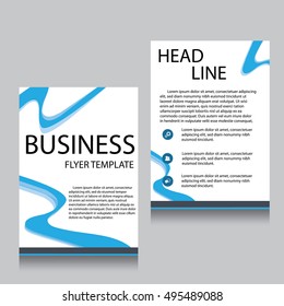 Vector Brochure Flyer design Layout template, Front page and back page, templates, website, Editable vector illustration, Abstract background, A4.