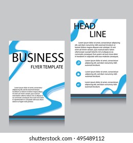Vector Brochure Flyer design Layout template, Front page and back page, templates, website, Editable vector illustration, Abstract background, A4.