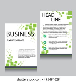 Vector Brochure Flyer design Layout template, Front page and back page, templates, website, Editable vector illustration, Abstract background, A4.
