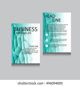 Vector Brochure Flyer design Layout template, Front page and back page, templates, website, Editable vector illustration, Abstract background, A4.