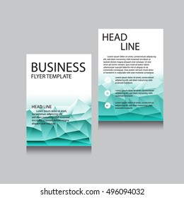 Vector Brochure Flyer design Layout template, Front page and back page, templates, website, Editable vector illustration, Abstract background, A4.
