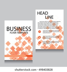 Vector Brochure Flyer design Layout template, Front page and back page, templates, website, Editable vector illustration, Abstract background, A4.