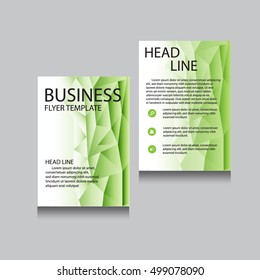 Vector Brochure Flyer design Layout template, Front page and back page, templates, website, Editable vector illustration, Abstract background, A4.