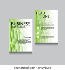 Vector Brochure Flyer design Layout template, Front page and back page, templates, website, Editable vector illustration, Abstract background, A4.