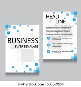 Vector Brochure Flyer design Layout template, Front page and back page, templates, website, Editable vector illustration, Abstract background, A4.