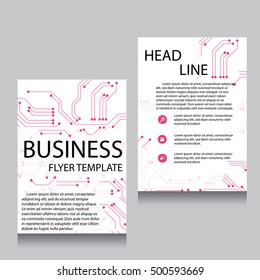 Vector Brochure Flyer design Layout template, Front page and back page, templates, website, Editable vector illustration, Abstract background, A4.
