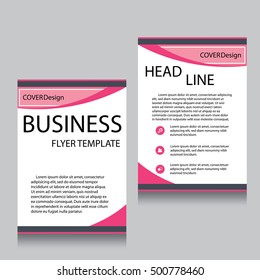 Vector Brochure Flyer design Layout template, Front page and back page, templates, website, Editable vector illustration, Abstract background, A4.