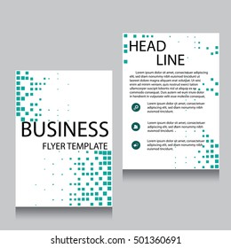 Vector Brochure Flyer design Layout template, Front page and back page, templates, website, Editable vector illustration, Abstract background, A4.
