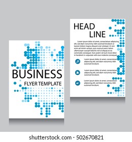 
Vector Brochure Flyer design Layout template, Front page and back page, templates, website, Editable vector illustration, Abstract background, A4.