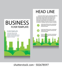 Vector Brochure Flyer design Layout template, Front page and back page, templates, website, Editable vector illustration, Abstract background, A4.