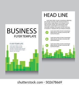 Vector Brochure Flyer design Layout template, Front page and back page, templates, website, Editable vector illustration, Abstract background, A4.