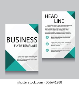 Vector Brochure Flyer design Layout template, Front page and back page, templates, website, Editable vector illustration, Abstract background, A4.
